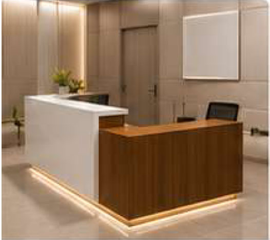 L Shape Reception Counter