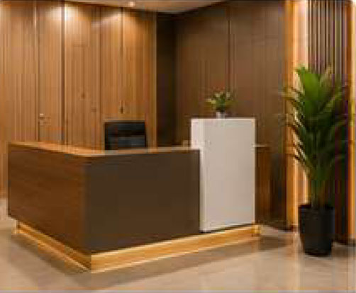Wooden Finish Reception